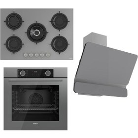 Resim Ferre Fryart CS Serisi XE63CPR - RS038 - D082 Gri Ankastre Set 