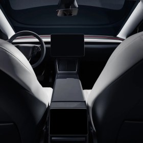 Resim Tesla Model Y Jüniper 2025 15,4 Inc Navigasyon ve Arka Yolcu Ekran Uyumlu Nano Koruyucu 2li Set 