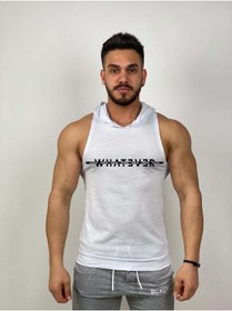 Resim Black İstanbul Black - Whatever - Tank Top Gym Kapşonlu Hoodie Sporcu Atleti 