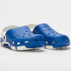 Resim Liger Unisex Çift Tabanlı Ortopedik Hemşire Doktor Aşçı Laboratuvar Deniz Havuz Terliği Sandalet Mavi - Beyaz Mavi - Beyaz 