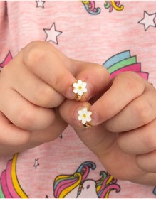 Resim Bymoreelsesilver 925 Ayar Gümüş Papatya Çocuk Küpesi 