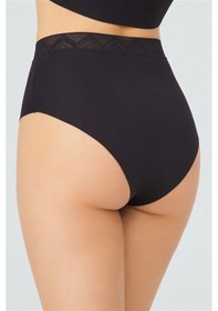 Resim Cottonhill Basic Yüksek Bel Lazer Kesim Bikini Külot 3'lü Paket - 3 Çok Renkli 4 Çok Renkli 