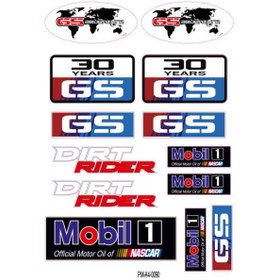 Resim PROMOT Motorsiklet Aksesuar Ekipman Sticker Kask Grenaj Laptop Sticker Seti 0090 