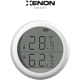 Resim Xenon Smart Akıllı Dijital Termometre Uygulama Denetimli Zigbee İç Mekan Isı Ölçer ve Nem Ölçer (Higrometre) X7608 