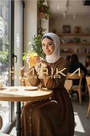Resim KAHVERENG KETEN FERACE - 3XL 