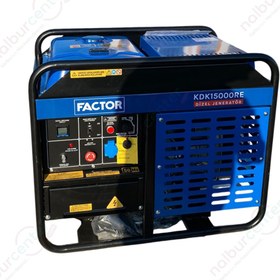 Resim Factor KDK15000RE Dizel Jeneratör 15KVA Marşlı Monofaze 