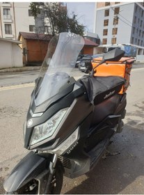 Resim Motocam Yuki T9 Strom 125 Ön Cam 2021-2026 Model 62cm Şeffaf Renkli 4mm 