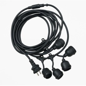 Resim 5li E27 Duy Sirali 5 Metre Lamba Kablosu 5 Adet Duy I Çeri R 