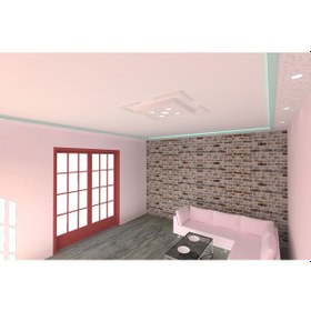 Resim Motifpiyer Tavan Spot Göbek Kenarlı-kare-74-60x60 L-dis Citali 