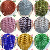 Resim DIY Takı Yapımı için TGS GEM Kedi Gözü Gözyaşı Boncukları - Çeşitli Renkler (Turuncu, Mavi, Yeşil, Pembe, Mor, Sarı) Çiçek Vurgularıyla, Bilezikler, Kolyeler ve Aksesuarlar için Mükemmel, Boncuk Ekleri, Takı Yapım Malzemeleri 