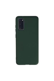 Resim artlab Art Galaxy S20 Kılıf Nano İçi Kadife Silikon - Koyu Yeşil Lab 