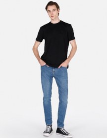 Resim Slim Fit Fermuarlı Erkek Mid İndigo Denim Jean Pantolon Colin's