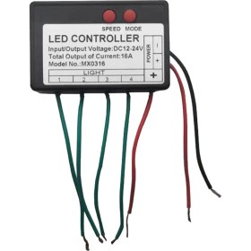 Resim DC12V-24V LED Şerit Işık Kontrol Cihazı Işık Kutusu Rgb Kontrol Cihazı 4ch (Yurt Dışından) 