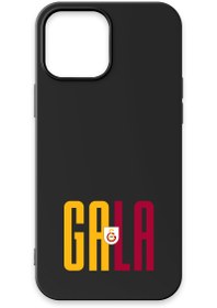 Resim Galatasaray GALA Siyah Silikon Telefon Kılıfı - iPhone 13 Pro 