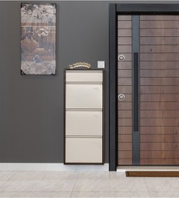 Resim Kaser Metal 3'Lü Ekstra Metal Ayakkabılık (548177881) Kahverengi 