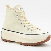 Resim Hush Puppies Kalın Taban Hi Bilekli Kadın 033z100936 Bej Keten Spor Ayakkabı Bej 