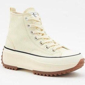 Resim Hush Puppies Kalın Taban Hi Bilekli Kadın 033z100936 Bej Keten Spor Ayakkabı Bej 