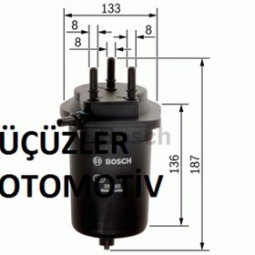 Resim Bosch Mazot Filtresi Megane2 Scenic2 7701061577 8200186218 
