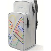 Resim Sunshine022 Nintendo Switch Organizer Çanta Ayarlanabilir Askılı Dayanıklı Seyahat Kılıfı Light Grey 