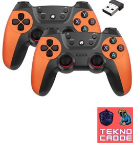 Resim beboncool 2.4G Kablosuz PC-LAPTOP-Android TV-TVBOX-TABLET TELEFON Uyumlu 2 Adet Joystick Kol 