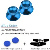 Resim Mavi-alüminyum Metal Og Joystick Başparmak Çubuğu Kavrama Kapağı Playstation 4 Ps4 Slim Pro Xbox One Slim Dene 
