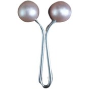 Resim Eşarp Klipsi Top Model Düz Somon 1 Adet 