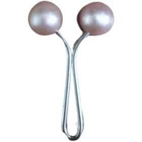 Resim Eşarp Klipsi Top Model Düz Somon 1 Adet 