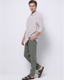 Resim Colin's Colins Regular Fit Shirt Neck Düz Erkek Bej Uzun Kol Gömlek Cl1074493 Q1.v1 Beı Bej 