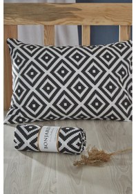 Resim BonjardinHome Tek Kişilik Lastikli Çarşaf & Bir Adet Yastık Kılıfı Siyah Renk 