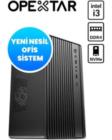 Resim Opextar E0906 i3-13100F 16 GB 512 GB SSD GT610 Free Dos Masaüstü Bilgisayar 