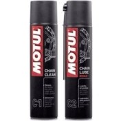 Resim Motul Zincir Bakım Seti C1 Zincir Temizleyici+C2 Zincir Yağı 