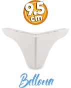 Resim Badem10 Bellona Rose Berjer Mobilya Kanepe Sehpa Puf Koltuk Ayağı 9.5 Cm Beyaz Baza Ayakları 