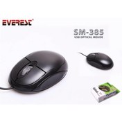 Resim TREND Everest SM-385 Siyah Usb Kablolu Optik 800 Dpı 3 Buton Mouse 