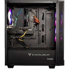 Resim Casper Excalibur E65L.147F-DV60X-0HD i7-14700F 32 GB 500 GB SSD RTX5060 Free Dos Masaüstü Oyuncu Bilgisayarı 