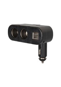 Resim Olesson 1652 12-24v Çift Usb Girişli 100w 2'li Araç Çakmak Çoklayıcı 
