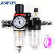 Resim Dashanshop Agashe Afc 2000 Hava Kompresörü Filtre Yağ Su Ayırıcı Basınç Regülatörü Seti Sm20 Pm20 