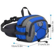 Resim Novahub Su Geçirmez, Nefes Alabilir, Hafif Bel Çantası - Koşu, Kamp, Yürüyüş İçin İdeal Mavi, Yeni Tasarım Mavi 