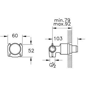 Resim VitrA Origin Ankastre 2 Yollu Yönlendirici Sıva Altı Grubu A42856 Beyaz 