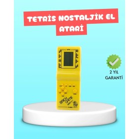 Resim Taşınabilir El Aterisi Gameboy - Klasik Tetris Oyunu Pil ile Çalışan Mini El - HS1932-2244 