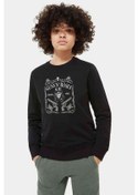 Resim Guns N' Roses Old Time Metal Baskılı Unisex Çocuk Siyah Sweat Siyah 