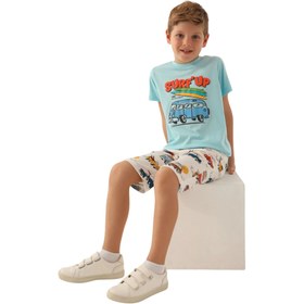 Resim Roly Poly Erkek Çocuk Bermuda Takım Açık Mavi - Açık Mavi / 2-3 Yaş 