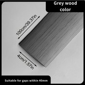 Resim Elmpaly Gri Ahşap Desenli 139.37 İnç Kendinden Yapışkanlı Pvc Eşik Bandı, Dayanıklı Ve Kaymaz 