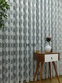 Resim Salon Damask Desenli Örme Kdk Tül Perde, 350x260, Sık Pile, 1/3 