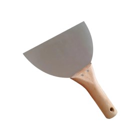 Resim Nzb 1 Adet Ahşap Saplı Metal Macun Spatula Temizlik Boya Sıva Kazıma Harç Karıştırma Ispatulası 18 cm 