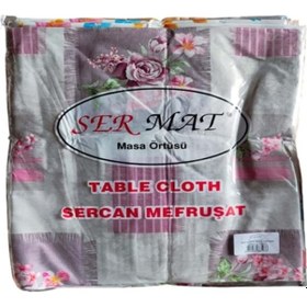 Resim 100x140 Sermat Masa Örtüsü Masalık Hazır Düz Kesim Royaleks-mh136 