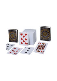 Resim Mavi Jumbo Boy Pvc Plastik Su Geçirmez İskambil Poker Oyun Kağıdı Rd61mv 