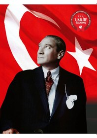 Resim Atatürk Bayrağı 150x225 Cm - Raşel Kumaş 1. Kalite 5 Adet No2 150 X 225 CM 