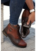 Resim D0401 Unisex Taban Dahil Komple Kürklü Kışlık Kar Botu Taba 