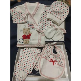 Resim Çantalı Ayı Nakışlı 5 Li Li Kırmızı 