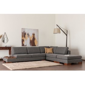 Resim Vivense TULİP KETEN KÖŞE KOLTUK, ANTRASİT 